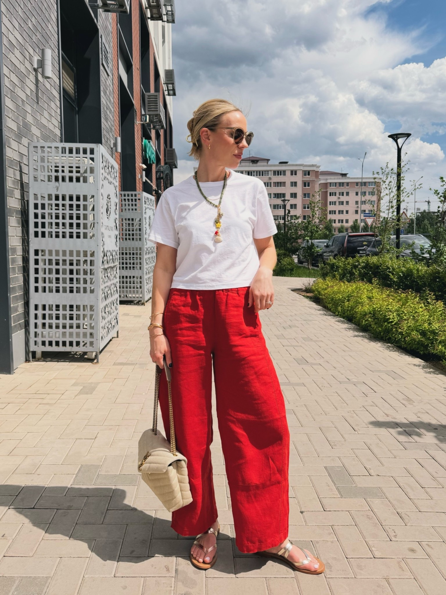 These linen pants are SO cute and comfortable - they have a modern barrel leg and are 100% linen

#LTKSeasonal #LTKOver40 #LTKTravel