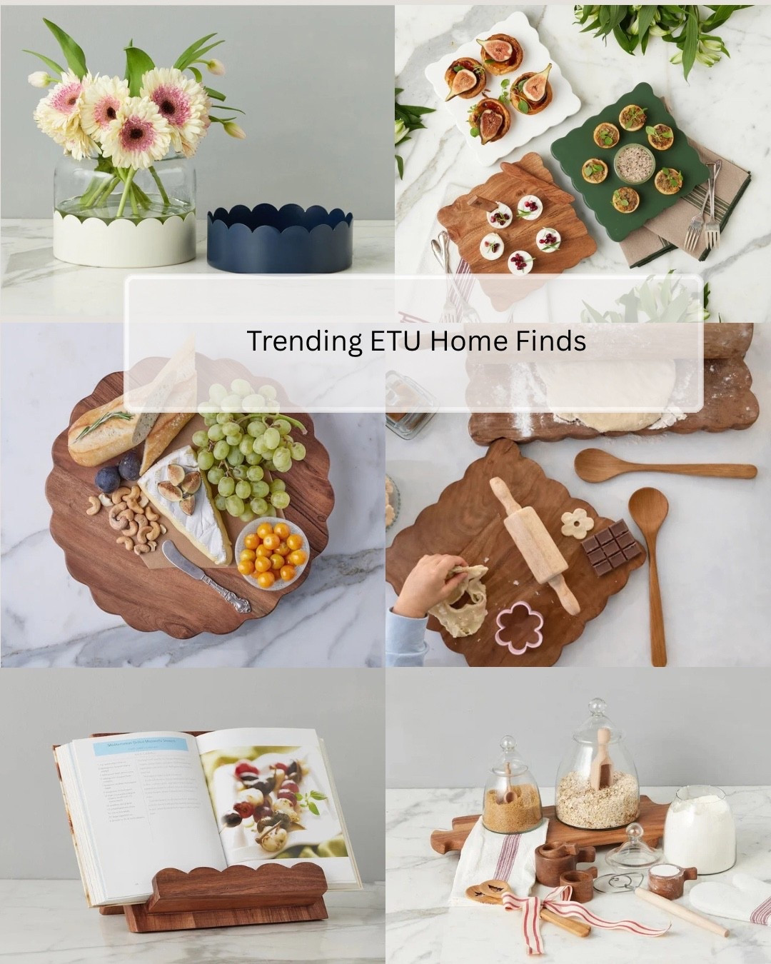 Trending @etuhome finds that elevate everyday hosting and kitchen styling. From scalloped wood serving boards and charcuterie trays to artisan baking essentials and elevated kitchen storage, these timeless pieces bring warmth, texture, and heirloom quality to spring entertaining, Easter hosting, and everyday gatherings.


#LTKHome