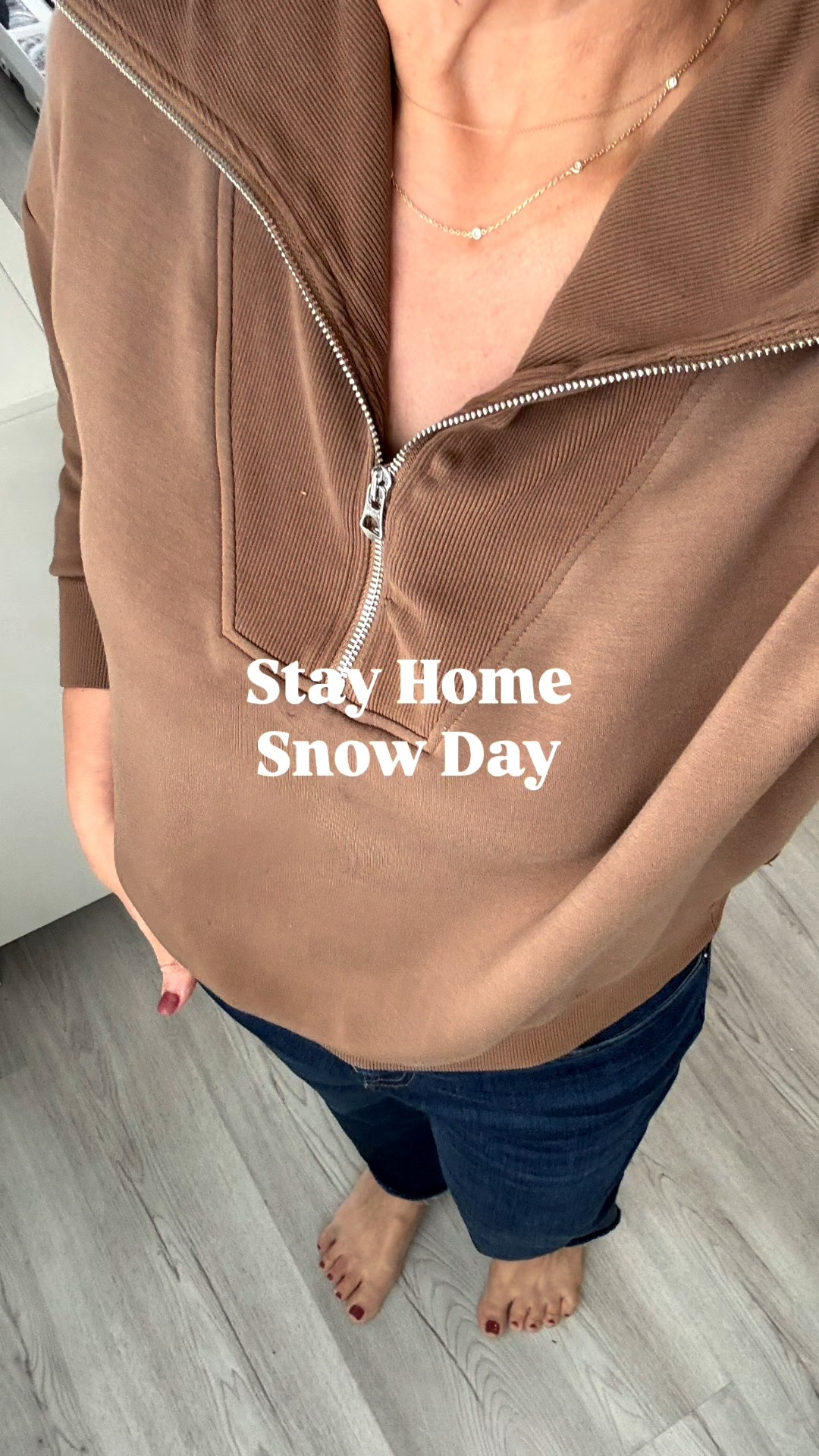 It’s another stay home snow day ❄️ staying warm with Varley knit sweatshirt  

#LTKdayinmylife #LTKootd #LTKgrwm