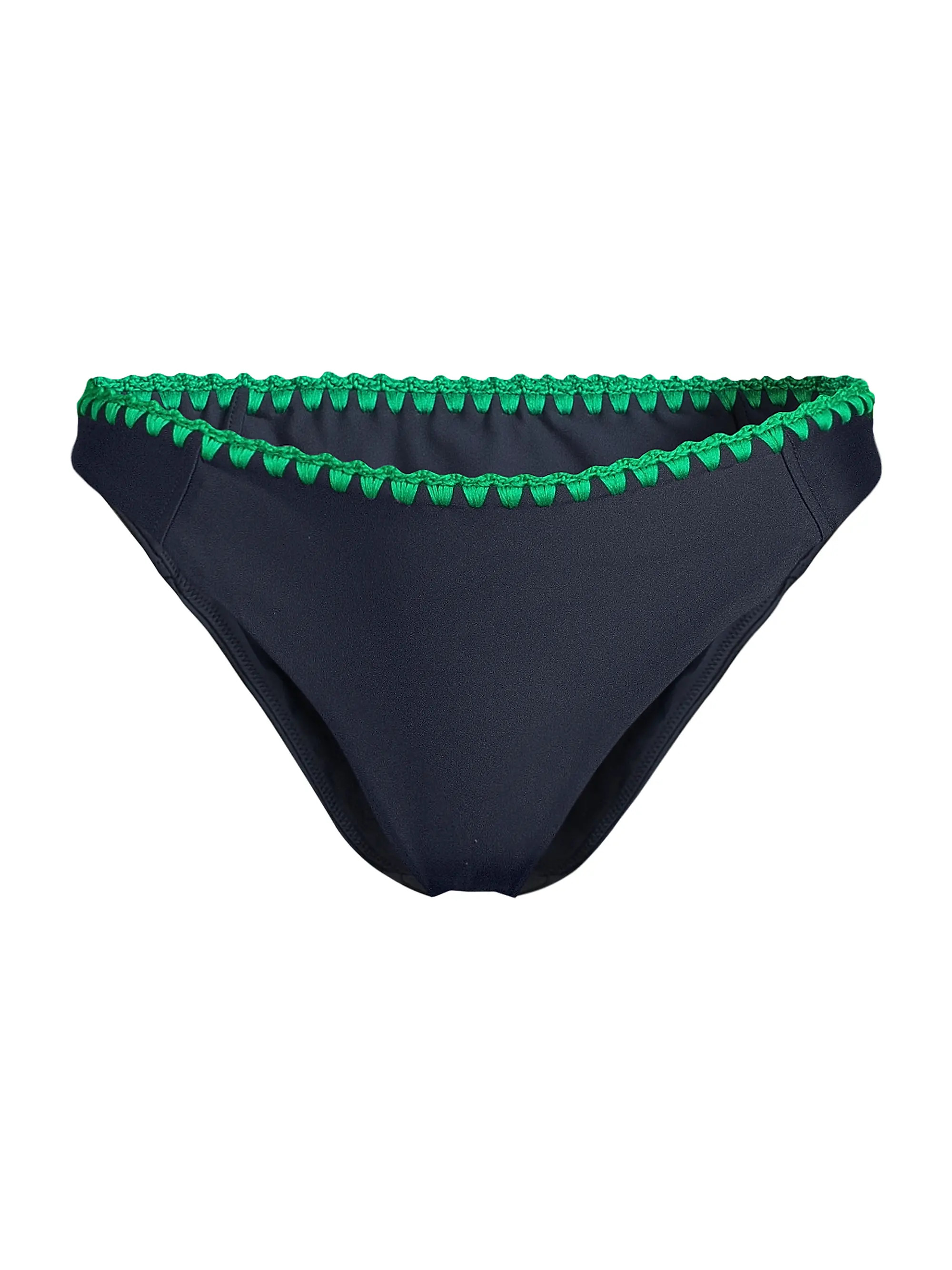 Iliana Crochet-Trimmed Bikini Bottom | Saks Fifth Avenue