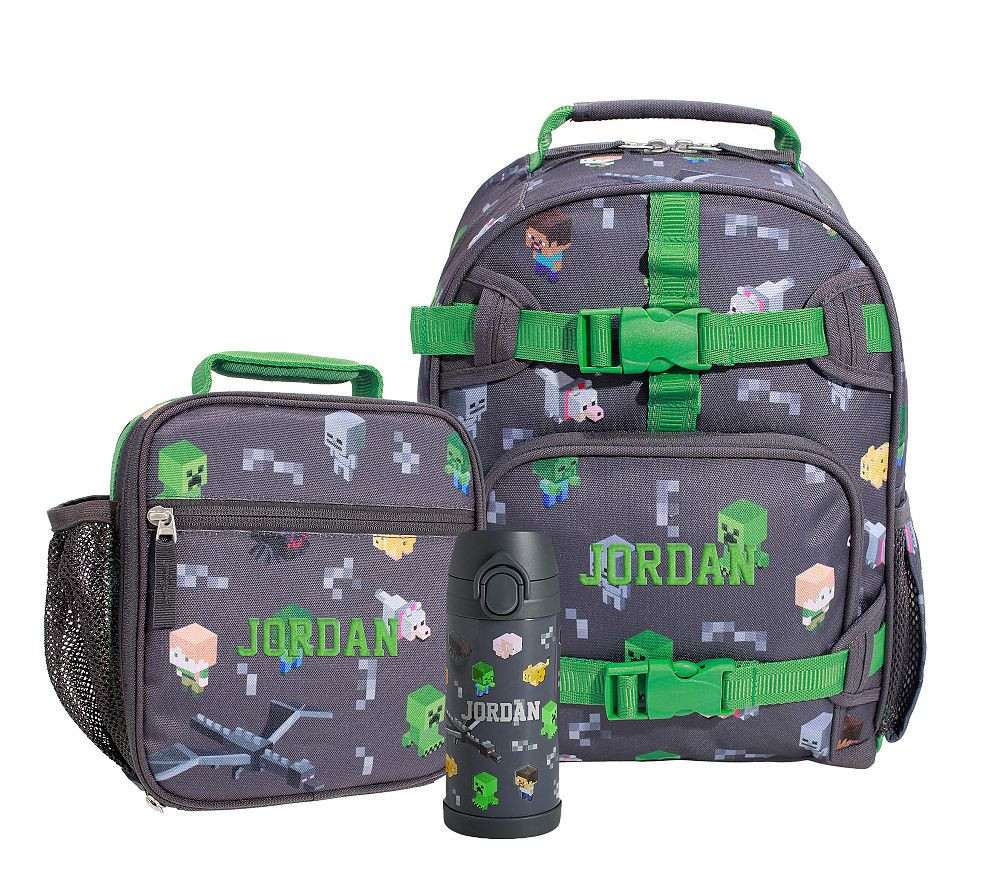 Mackenzie Minecraft™ Backpack &amp; Lunch Bundle, Set of 3 | Pottery Barn Kids