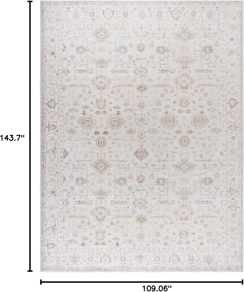 Livabliss x Our PNW Home Spokane Updated Traditional Area Rug, 9'1" x 12', Off-White | Amazon (US)
