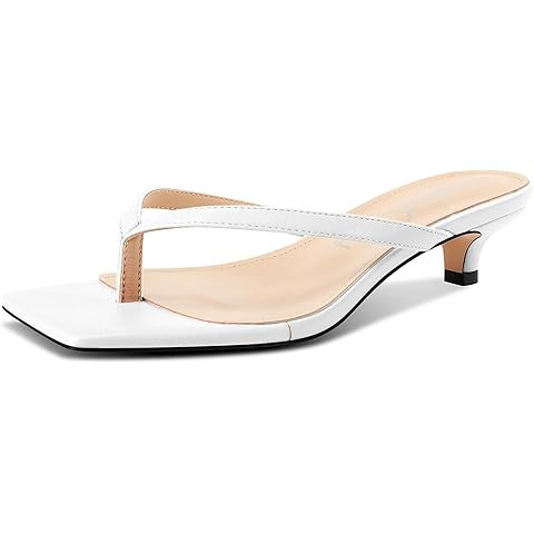 CUSHIONAIRE Miami Thong Dressy Kitten Heel Sandals for Women, Wide Widths Available | Amazon (US)