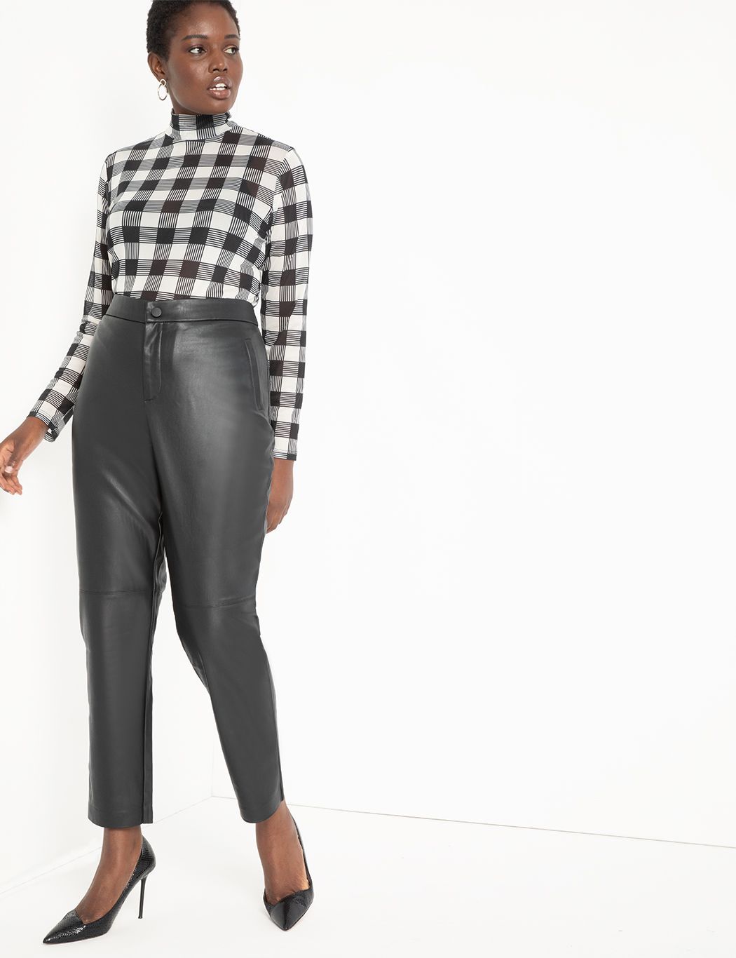 Slim Faux Leather Pant | Eloquii