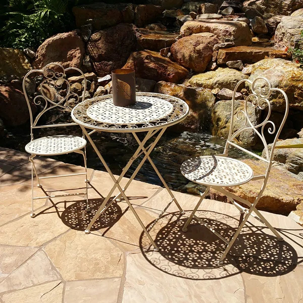 Correll Round 2 - Person Outdoor Dining Set with Cushions | Wayfair North America