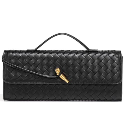 chixus Bottega Bag Women's Handmade Woven Evening Bag Casual Leather Shoulder Handbag Fashion Crossbody Clutch Purse | Amazon (US)