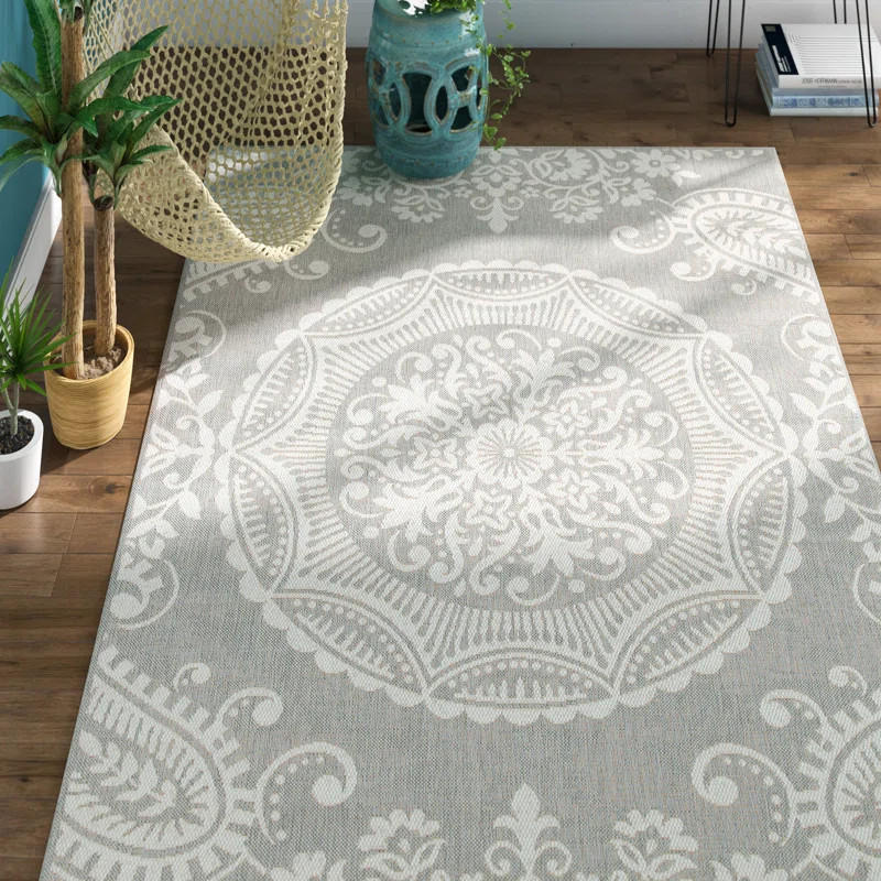 Koopman Light Gray Indoor/Outdoor Area Rug | Wayfair North America