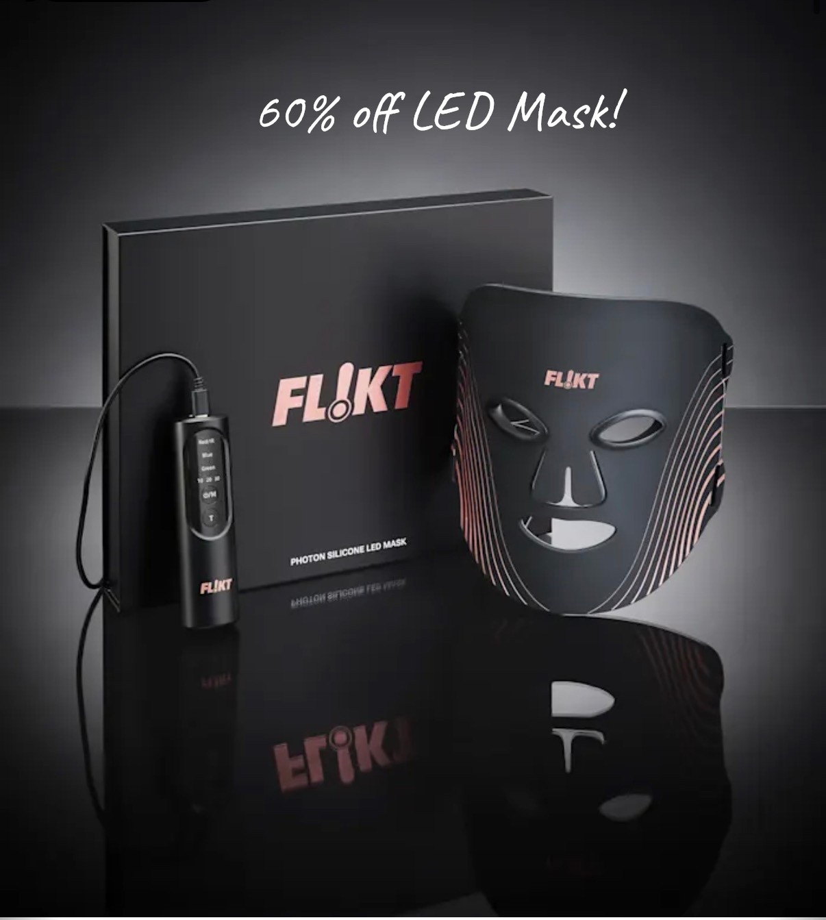 LED mask lovers, this is a good affordable one 
60% off the FL!KT Photon Silicone LED Mask + EXTRA10 for 10% off
Great for skin texture, glow & at-home treatments

#LTKgiftguide #LTKsale #LTKbeauty