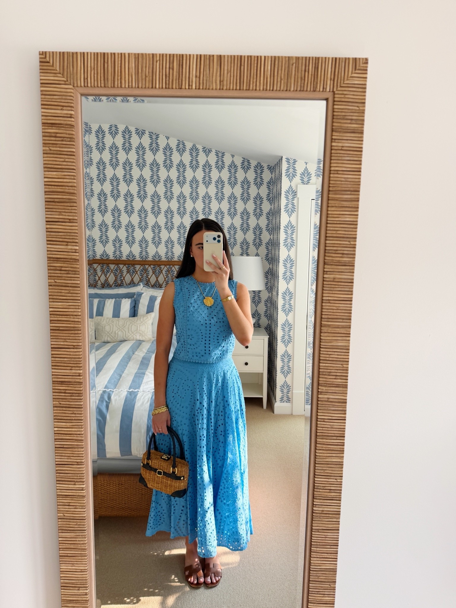 Easy breezy summer dinner outfit from Bloomingdale’s!