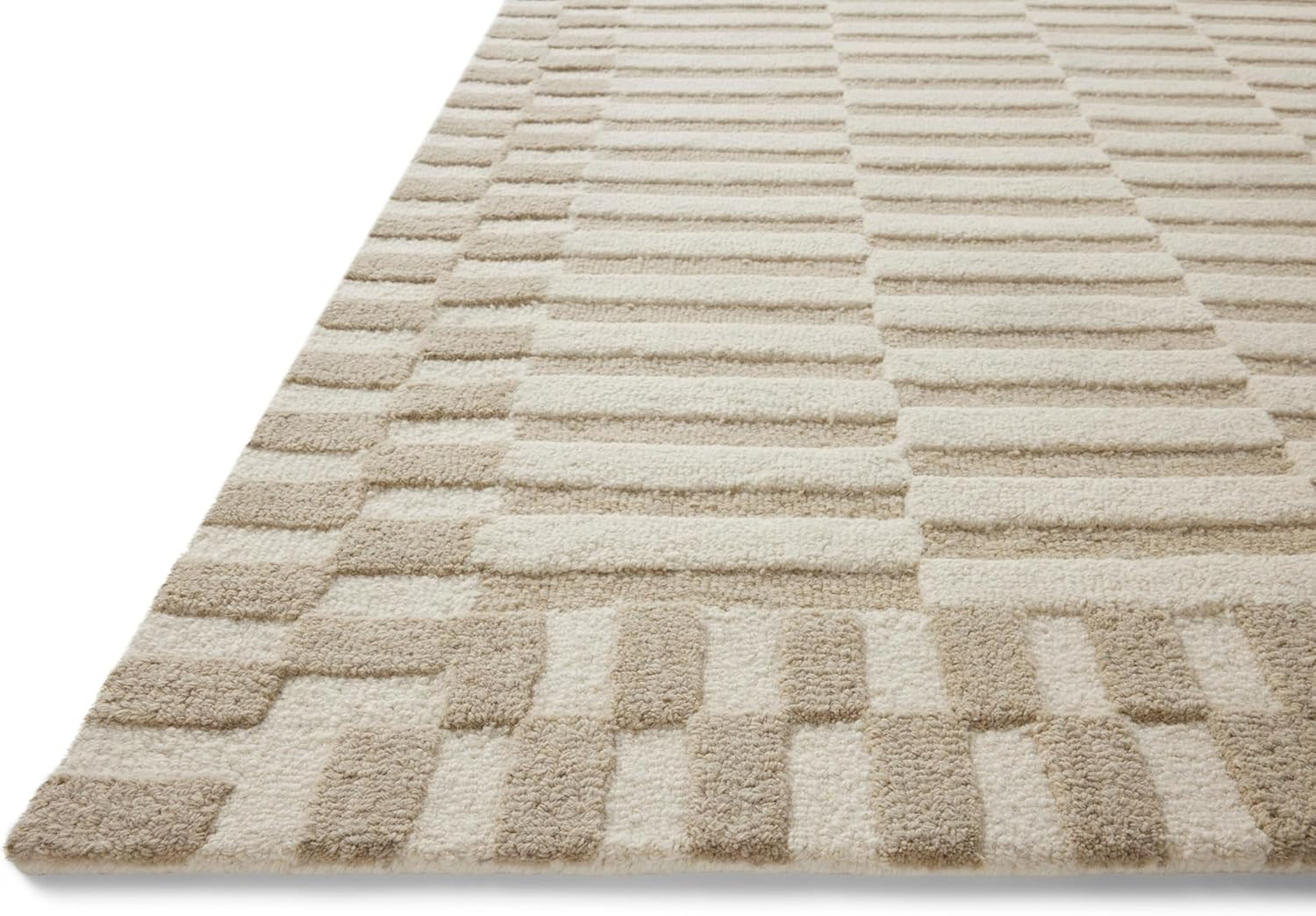 Loloi Chris Loves Julia Bradley Collection BRL-02 Ivory/Beige 5'-0" x 7'-6" Area Rug | Amazon (US)