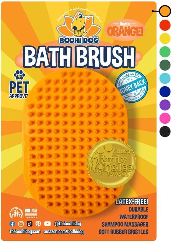 Bodhi Dog Shampoo Brush | Pet Shower & Bath Supplies for Cats & Dogs | Dog Bath Brush for Dog Gro... | Amazon (US)