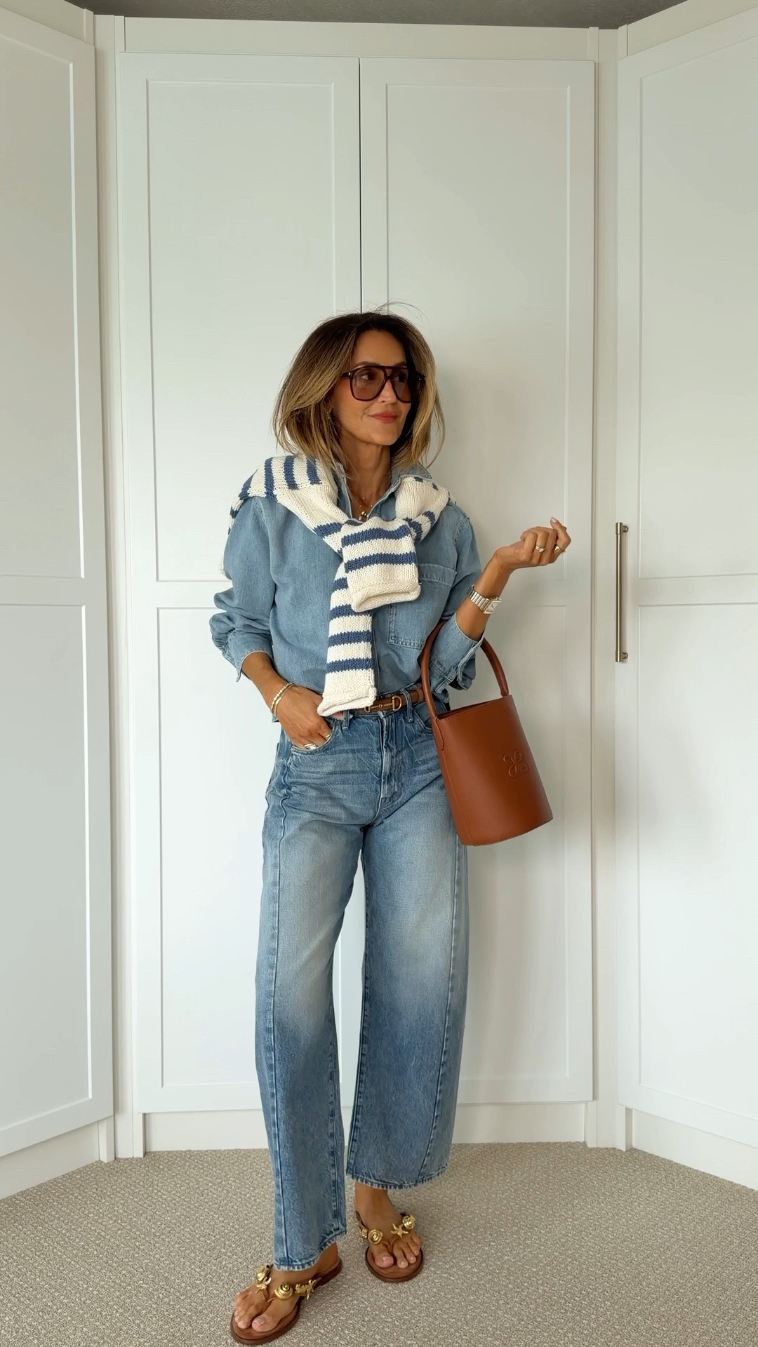 Six summer chic outfits you can use a discount code now! Code KARINA20 gets you 20% off and is good through Sunday. You must be used on purchases of $100 or more. 
Jeans 25, white jeans 26
Tops xs (cardi xxs)

#LTKgrwm #LTKSaleAlert #LTKootd