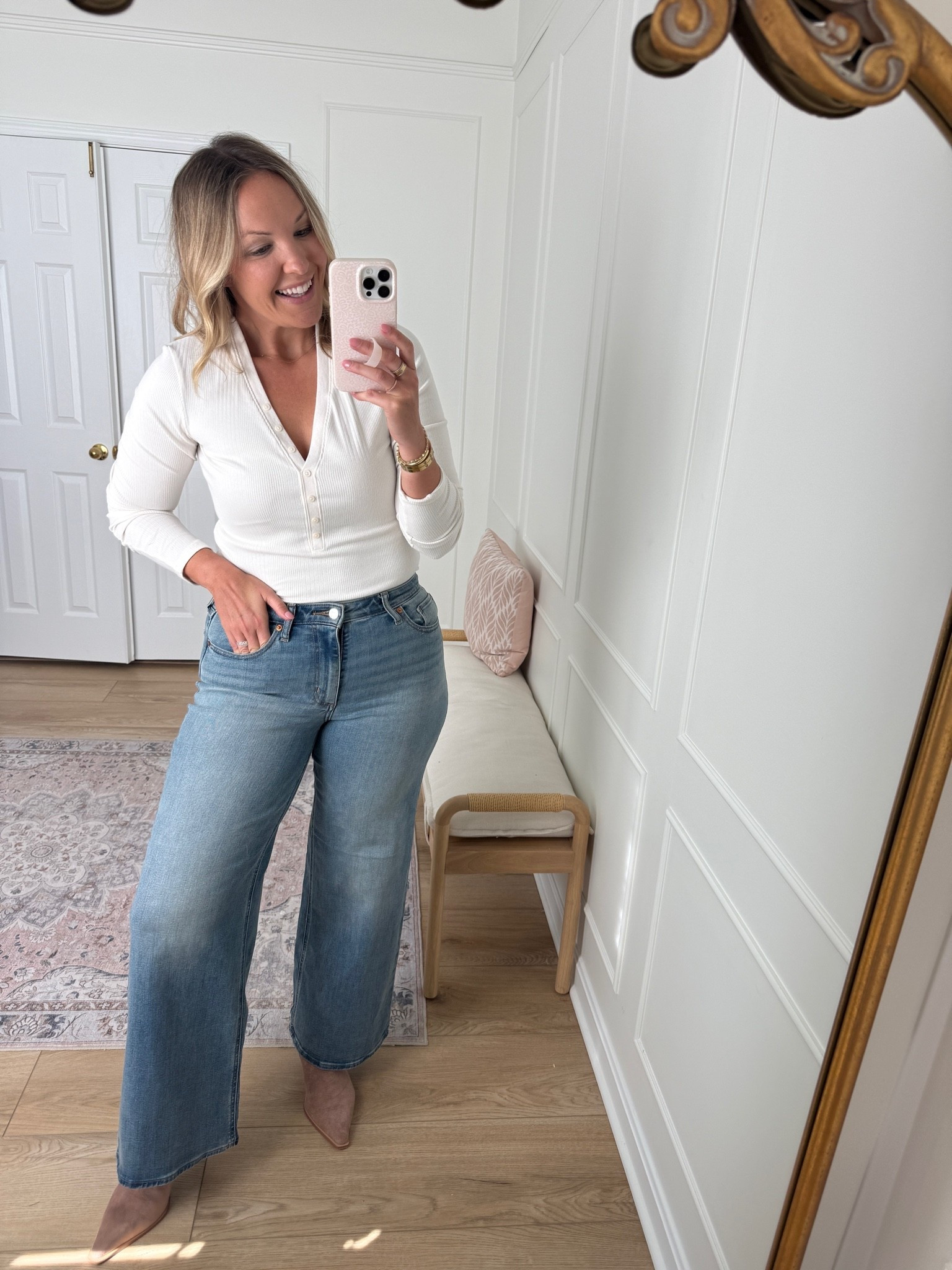 Casual fall outfit - perfect for weekends! Med top and size 10 jeans

#LTKSeasonal #LTKMidsize