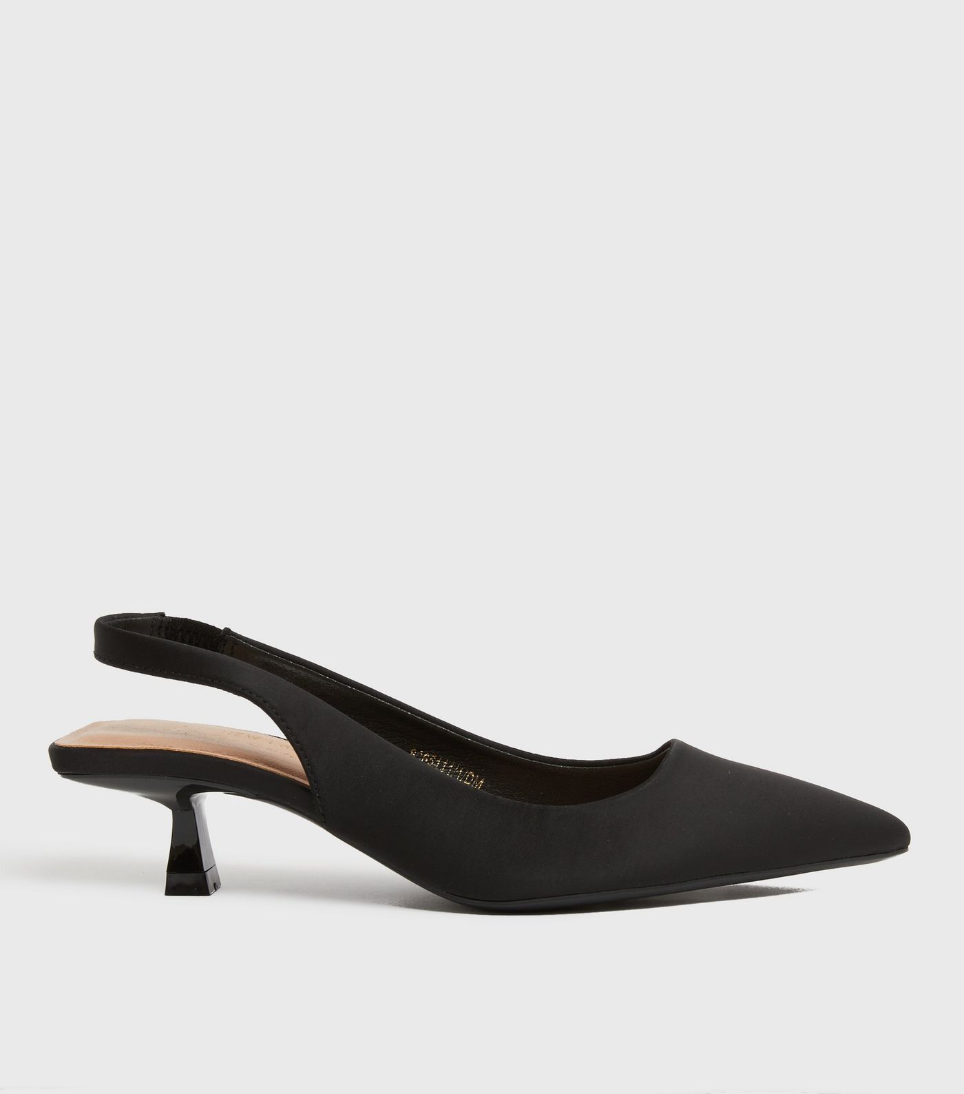 Black Satin Kitten Heel Court Shoes
						
						Add to Saved Items
						Remove from Saved Items | New Look (UK)