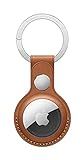 Apple AirTag Leather Key Ring - Saddle Brown | Amazon (US)