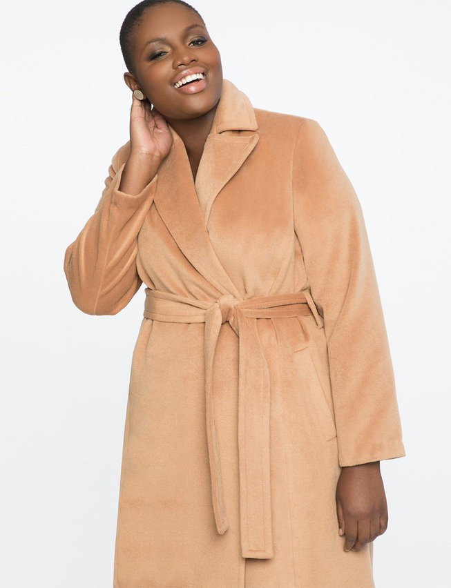 Tie Waist Robe Coat | ELOQUII