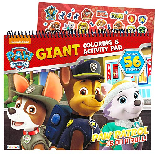 Bendon Publishing Paw Patrol Coloring and Activity Giant Floor Pad -- Jumbo Paw Patrol Coloring Book | Amazon (US)