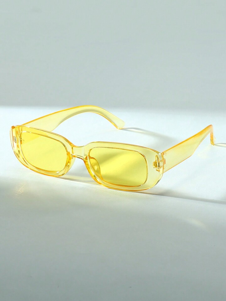 1pc Fashionable Unisex Square Frame Trendy Personalized Photography & Daily Eyeglasses | SHEIN