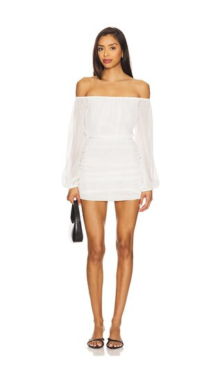 Allena Mini Dress in White | Revolve Clothing (Global)