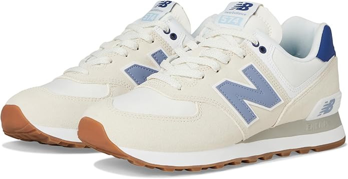 New Balance Women's 574 V2 Spring Sneaker, Linen/Indigo, 11.5 M | Amazon (US)