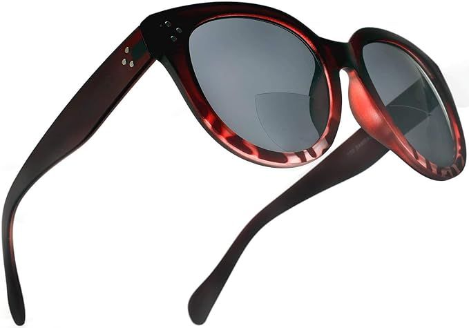 SAMBA SHADES Bifocal Sunglasses for Women Oversized Built In Reading Lenses- Round Readers Under ... | Amazon (US)