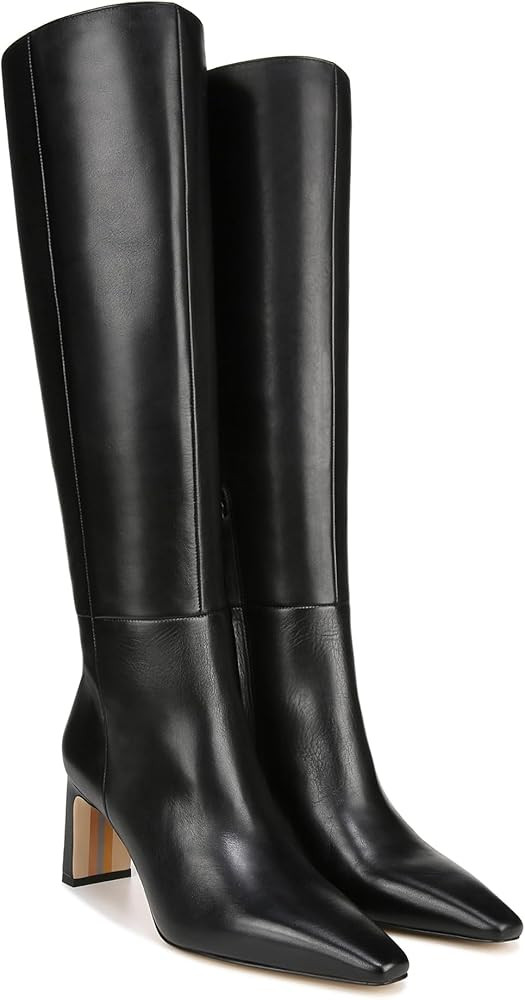Black Leather Wide Calf | Amazon (US)