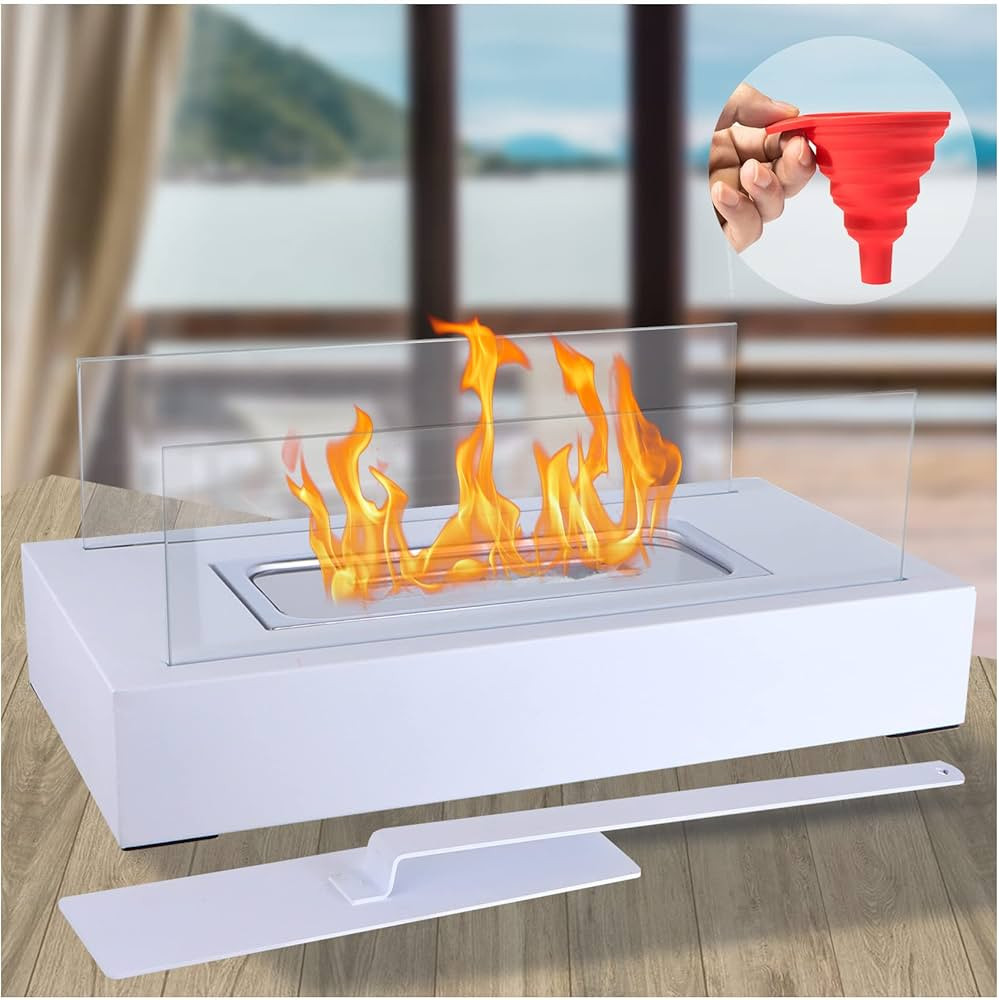 Tabletop Outdoor Fire Pits, Portable Alcohol Fireplace Indoor Outdoor, Bio Ethanol Ventless Fire ... | Amazon (US)