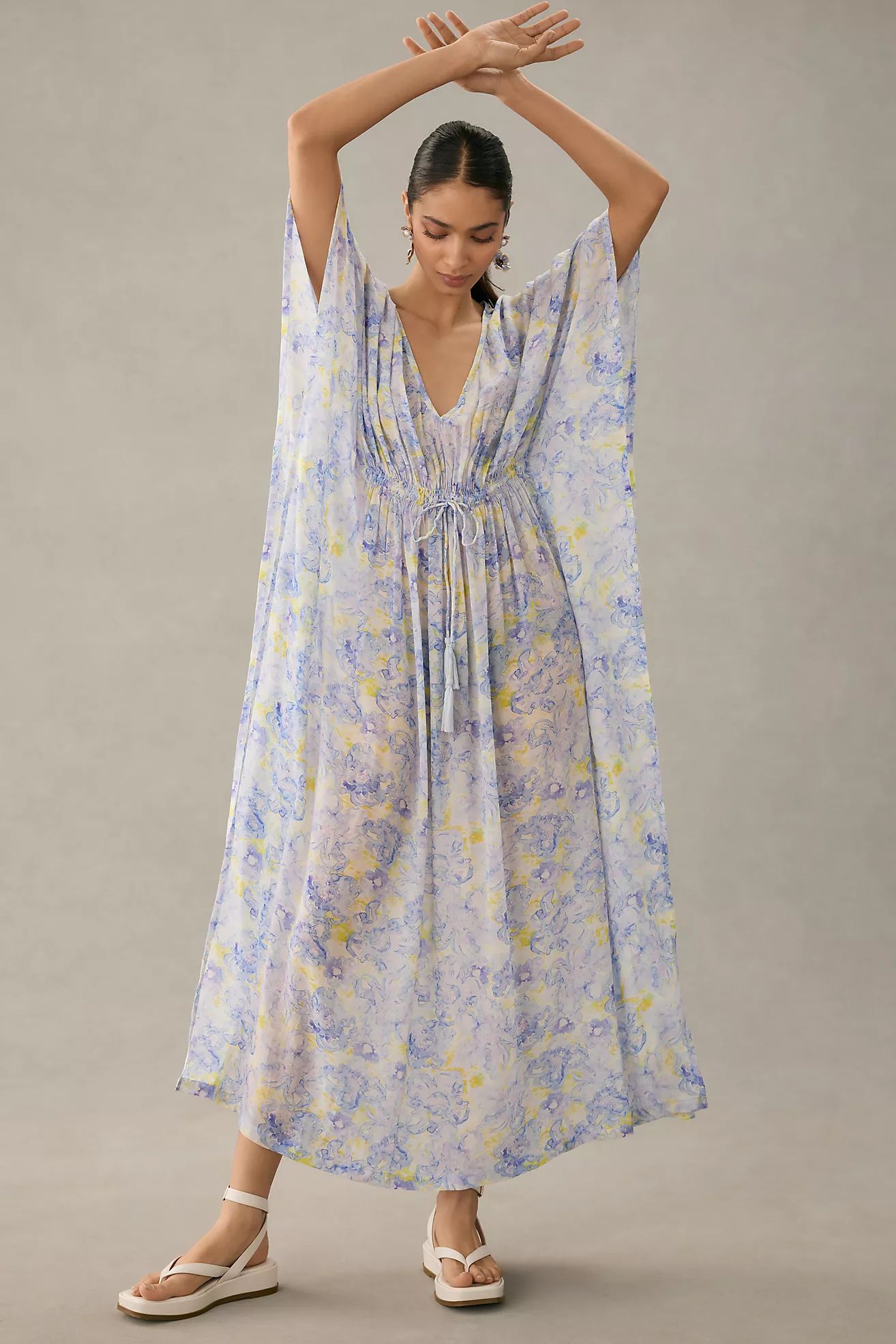 Rujuta Sheath Floral Kaftan | Anthropologie (US)