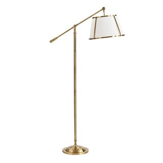 Watson Floor Lamp with Adjustable Arm & Dimmable Antique Brass Finish | Ballard Designs, Inc.