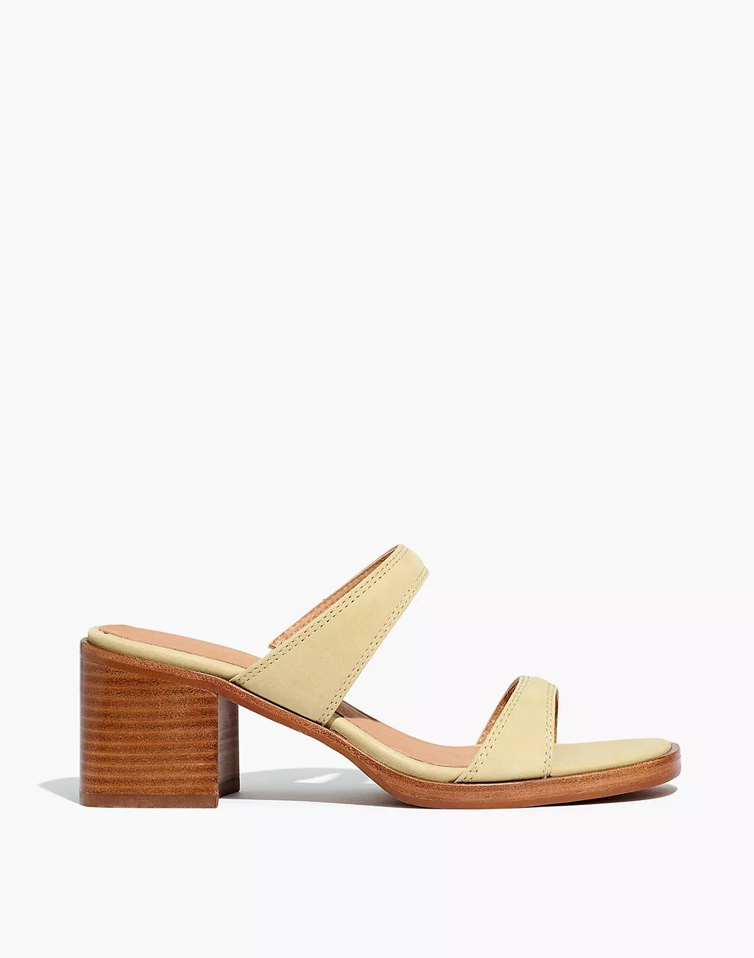 The Saige Double-Strap Sandal in Nubuck Leather | Madewell