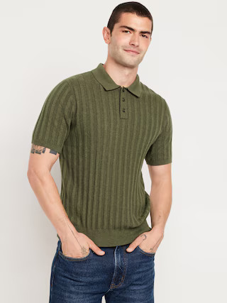 Ribbed Polo Sweater | Old Navy (US)