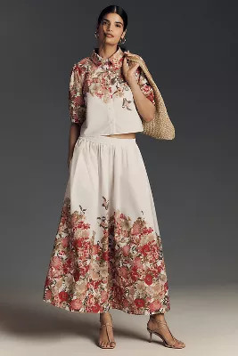 Maeve Pull-On Circle Skirt | Anthropologie (US)