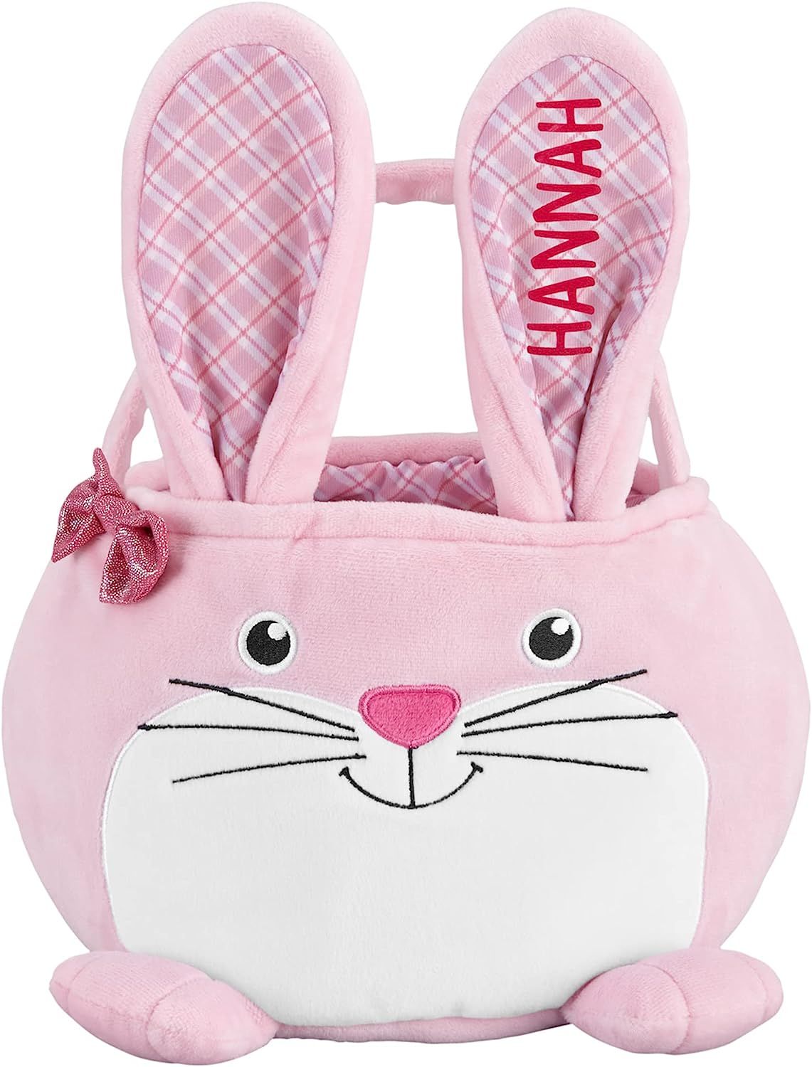 Let's Make Memories Personalized Furry Critter Kids' Easter Basket - Pink Bunny | Amazon (US)