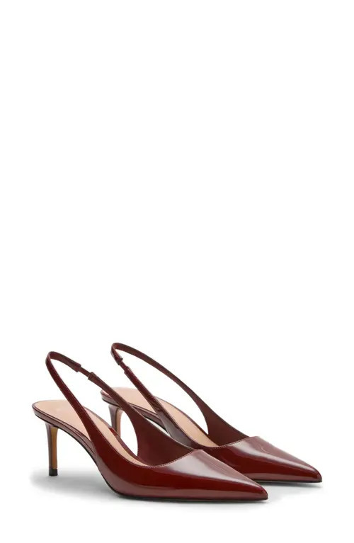 MANGO Slingback Pointed Toe in Burgundy at Nordstrom, Size 7.5Us | Nordstrom