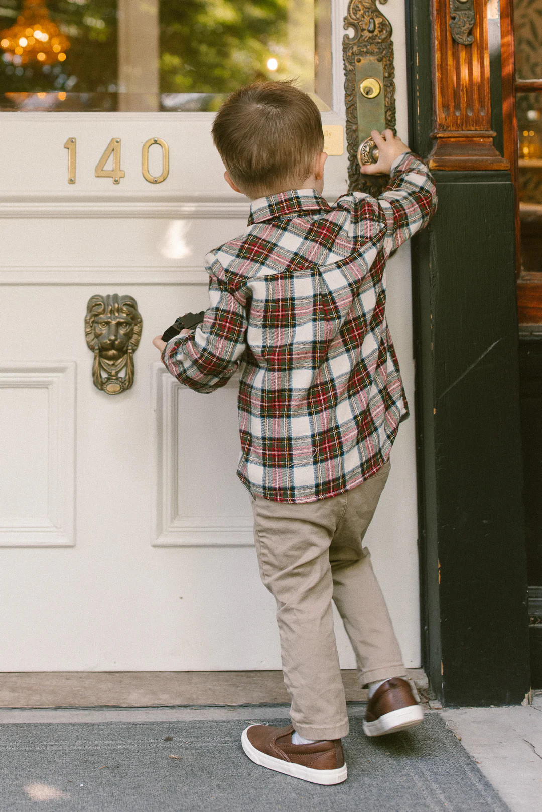 Boys John Shirt in Merry Holiday Plaid | Ivy City Co
