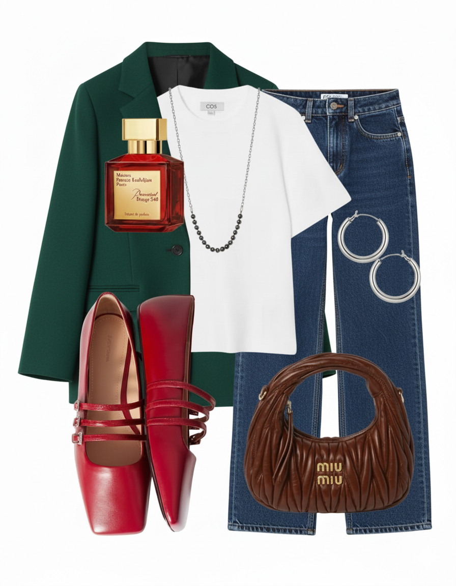 The Navy & Green combo you need this fall! 🍂 Adding a pop of statement red makes this look truly modern chic. Tap to shop this full outfit and my go-to red lip! 💋
 

 #LTKaustralia #LTKworkwear #LTKdresses