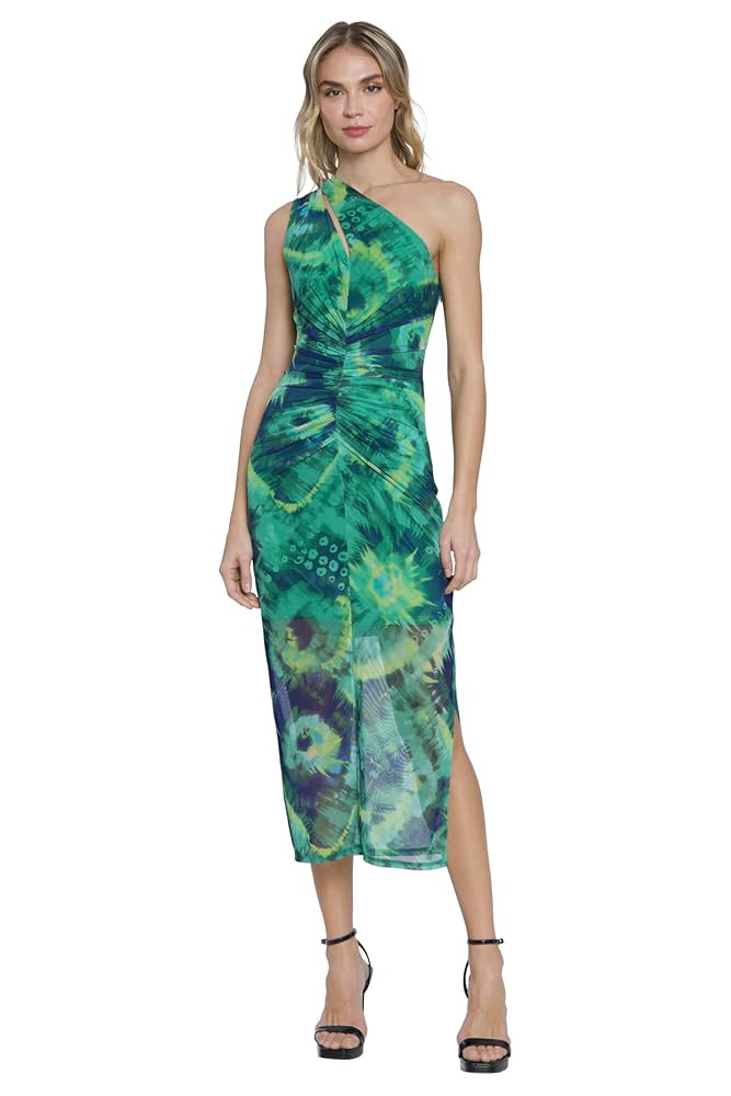 Donna Morgan One-Shoulder Keyhole Midi Formal & Cocktail Dresses for Women | Amazon (US)