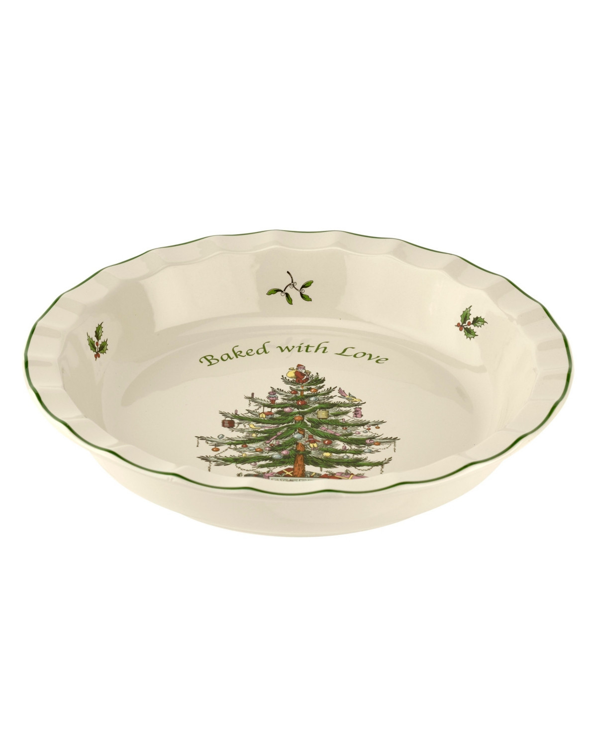 Spode Christmas Tree Pie Dish - Green | Macy's
