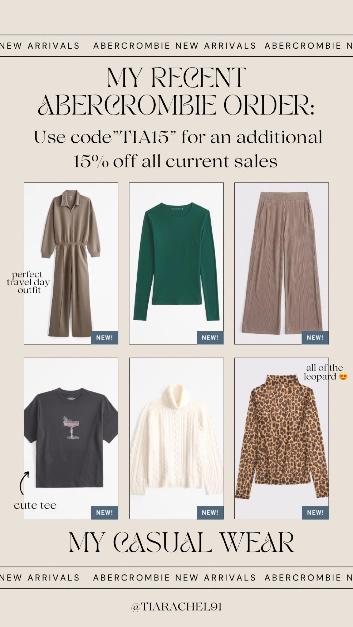 Abercrombie 25% off sitewide sale! TIA15 for an extra 15% off. #abercrombiepartner @abercrombie 

#LTKSeasonal #LTKCyberWeek #LTKSaleAlert