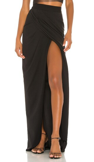 Always Flexin Wrap Skirt in Black | Revolve Clothing (Global)