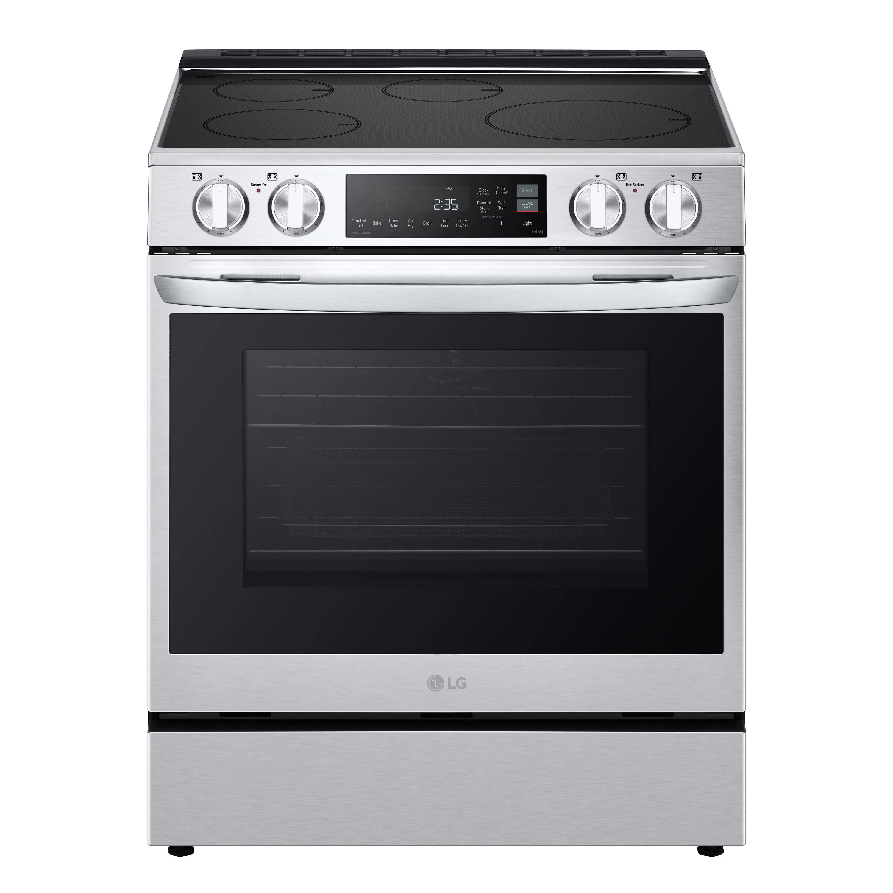 LG 30-in 4 burners 6.3-cu ft , Air Fry Convection Oven Slide-In Single Induction Range ( Printproof Stainless Steel ) | LSIL6334XE | Lowe's