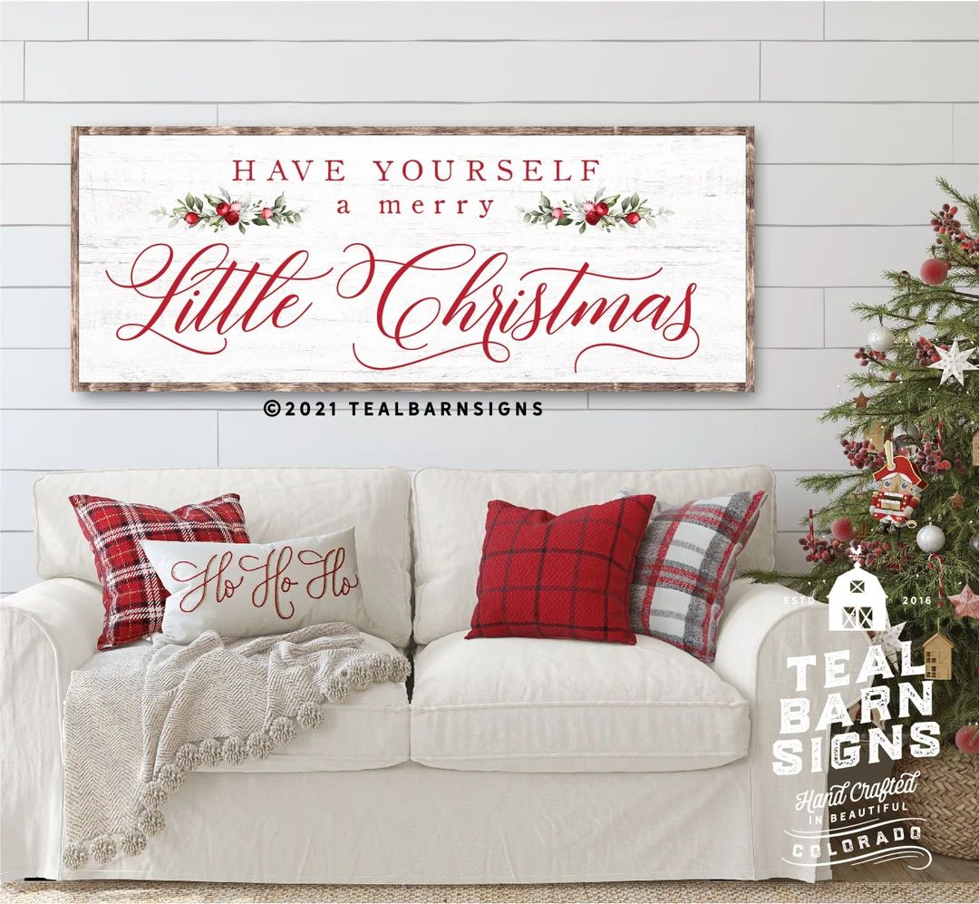 Have Yourself a Merry Little Christmas Wood Sign Vintage - Etsy | Etsy (US)