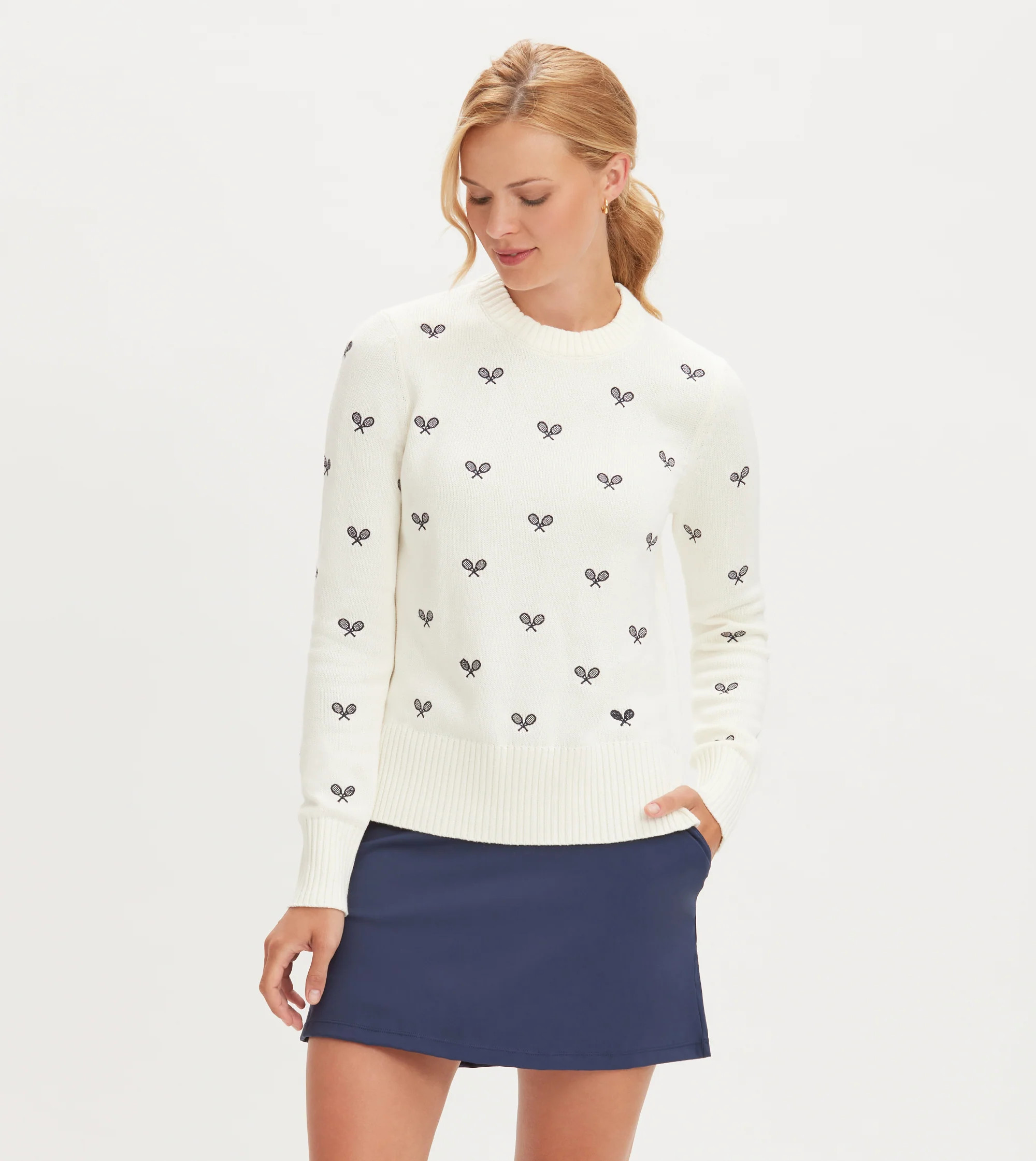 Renwick Allover Racquets Sweater | Renwick Golf