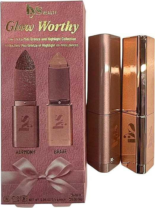 LYS Beauty Glow Worthy 2-Piece Mini Bronze & Highlight Stick Duo – Harmony + Brave – No Limit... | Amazon (US)