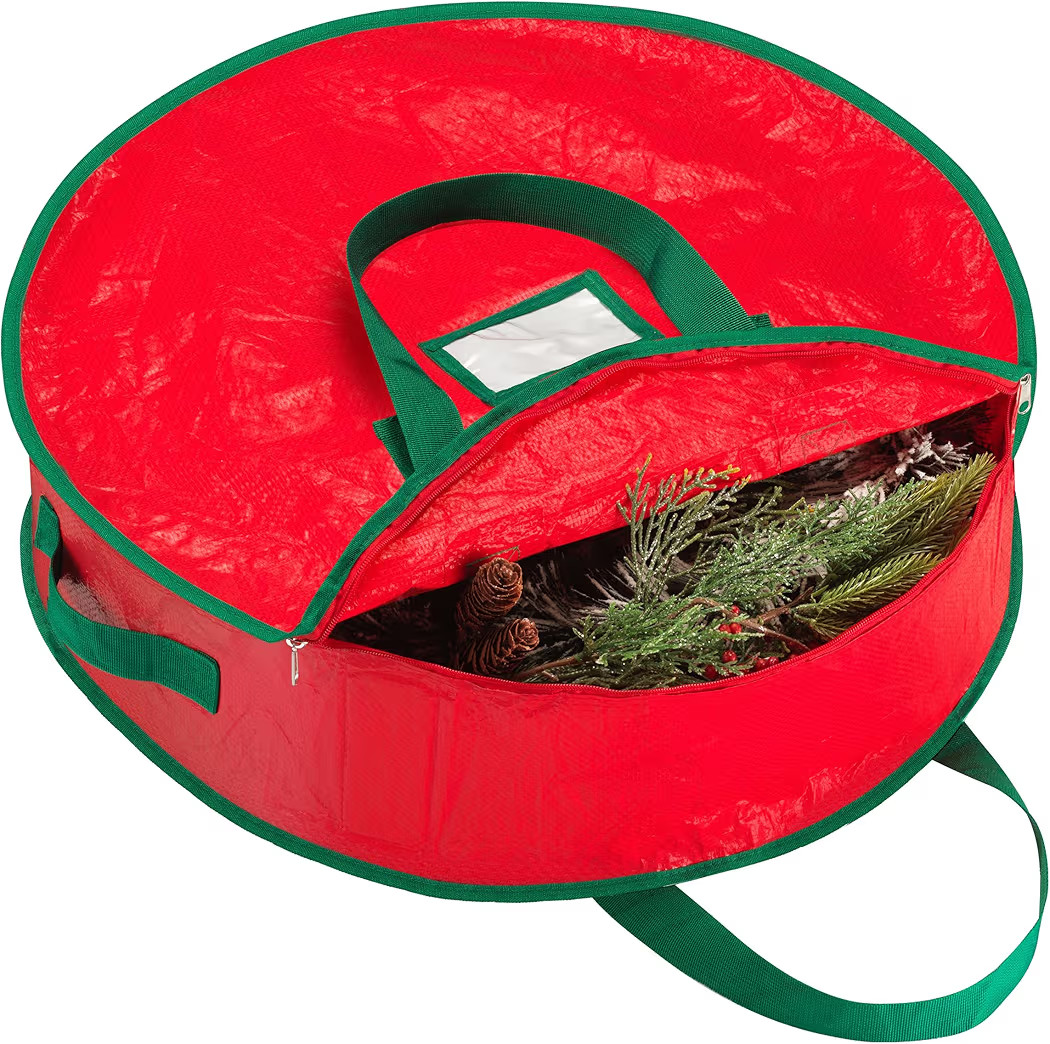 Handy Laundry, Christmas Wreath Storage Bag - Durable, Tarp Material, Zipper, Sturdy Carry Handle... | Amazon (US)