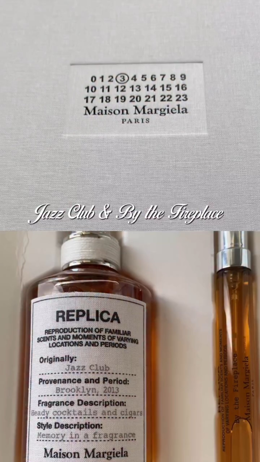 New perfume layer combo unlocked:
@maisonmargielafragrances Jazz Club and By the Fireplace 
These are both warm and spicy, perfect for fall/ winter season. 🍂🤎🧣
.
@sephora 
* Holiday Savings Event: 10/31–11/10 
* Rouge: 20% off (10/31–11/10; Rouge can share with a friend through 11/3) 
* VIB: 15% off (11/4–11/10) 
* Insiders: 10% off (11/4–11/10) 
* Sephora Collection: 30% off (10/31–11/10) 
* Promo Code: EVERYTHING 
.
.
.
#giftedbymargielafragrances #replicabythefireplace #replicajazzclub #maisonmargielafragrances #perfumereview #margielafragrances #fallperfume #autumnperfume #perfumelayering
