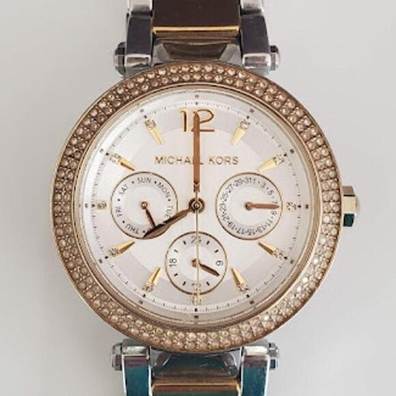 Michael Kors Women's Watch - Gold/Silver | Depop US