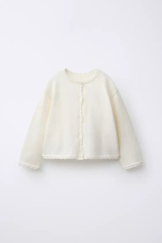 OPENWORK KNIT CARDIGAN | Zara US