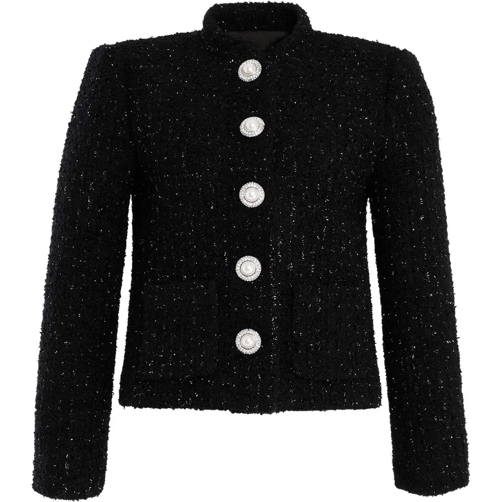 Retrofête Carole Jacket in Black/white at Nordstrom, Size Small | Nordstrom