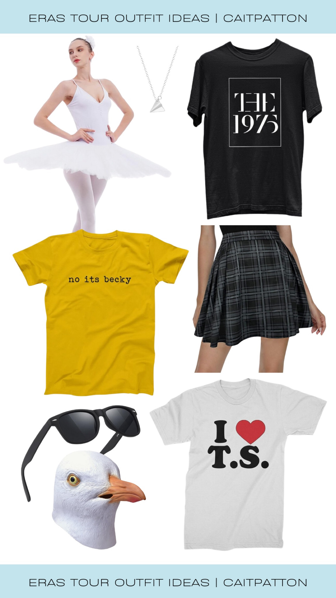 Original 1989 Lore inspired outfits for the eras tour!

1989 outfit ideas, eras tour outfit ideas, 1989 eras outfit ideas, 1989 eras tour outfit ideas, 1989 outfits, 1989 eras outfits, 1989 era, 1989 eras tour, Taylor swift outfit, Taylor swift 1989 outfit, 1989 outfit, amazon 1989 outfit, eras tour outfit ideas, eras tour outfits, Taylor swift eras tour, Taylor swift eras tour outfit, Taylor swift eras tour outfits, Taylor swift eras tour outfit idea, I heart TS shirt, Taylor swift shirt, no it's Becky shirt, seagull mask, paper airplane necklace, shake it off costume, shake it off outfit 

#LTKFindsUnder50 #LTKFindsUnder100 #LTKStyleTip